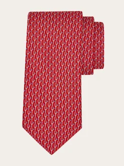 Tennis print silk tie - Men