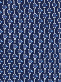 Tennis print silk tie - Men