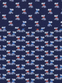 Terrier print silk tie - Men
