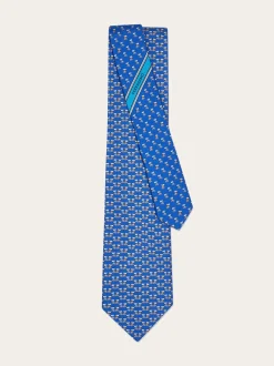 Terrier print silk tie - Men