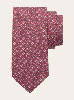 Tetris print silk tie - Men