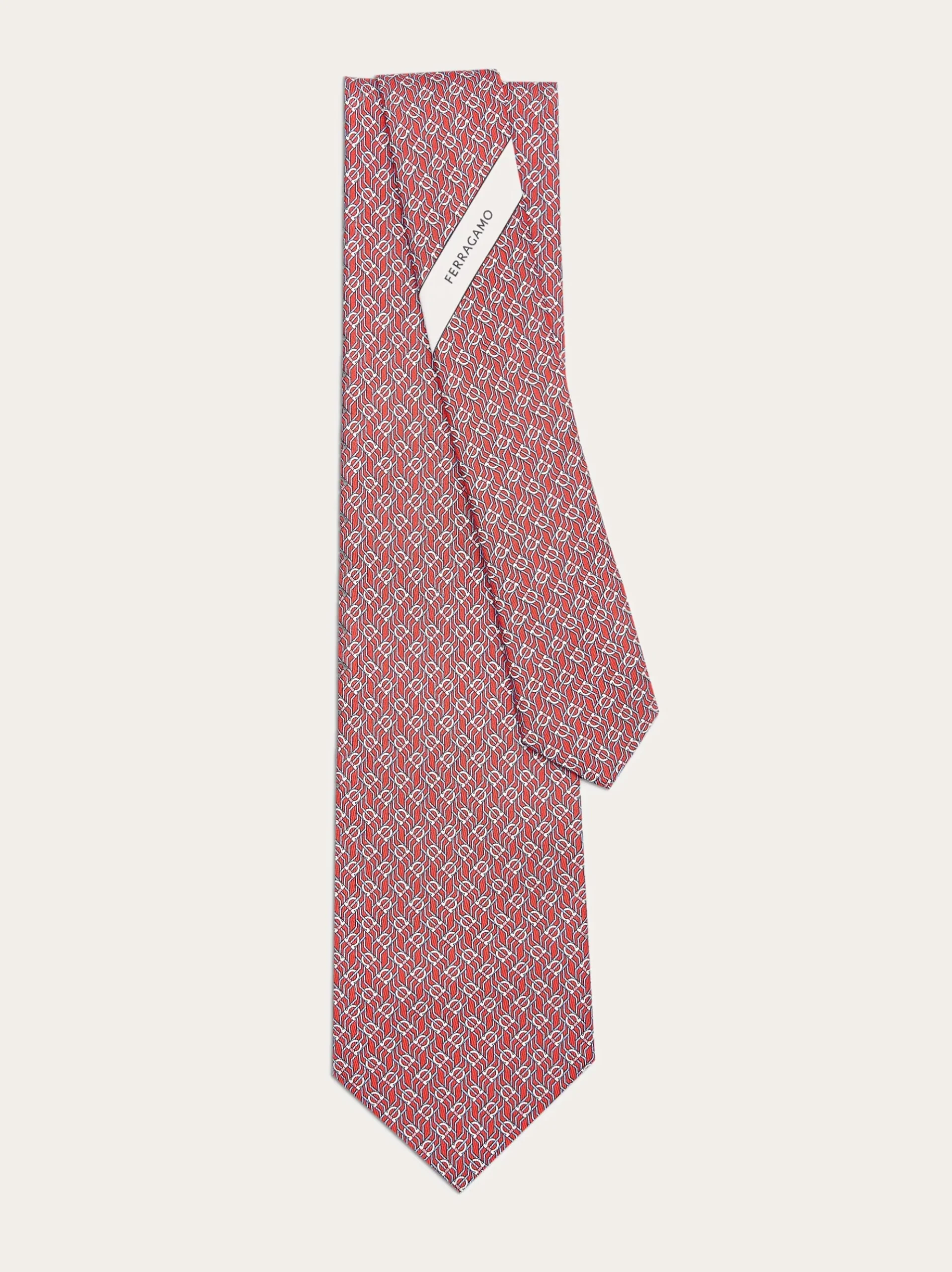 Tetris print silk tie - Men