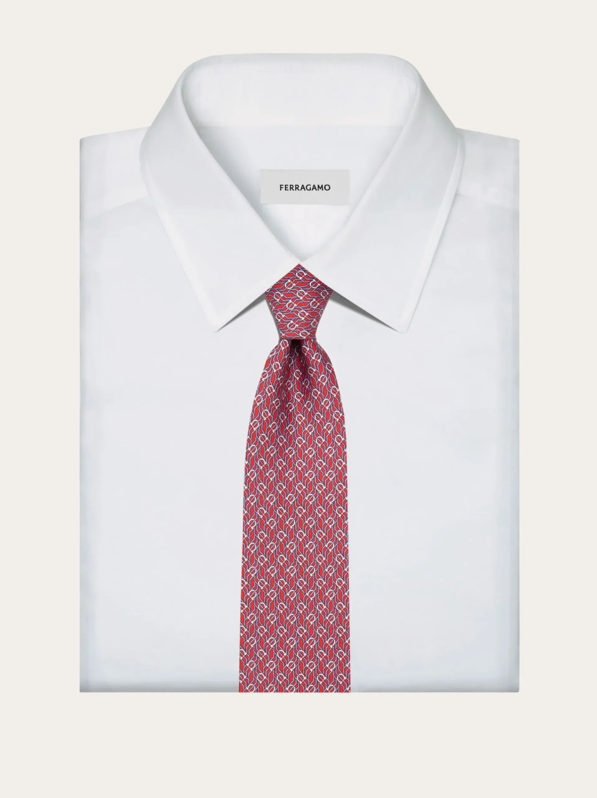 Tetris print silk tie - Men