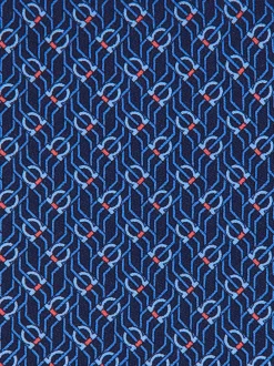Tetris print silk tie - Men