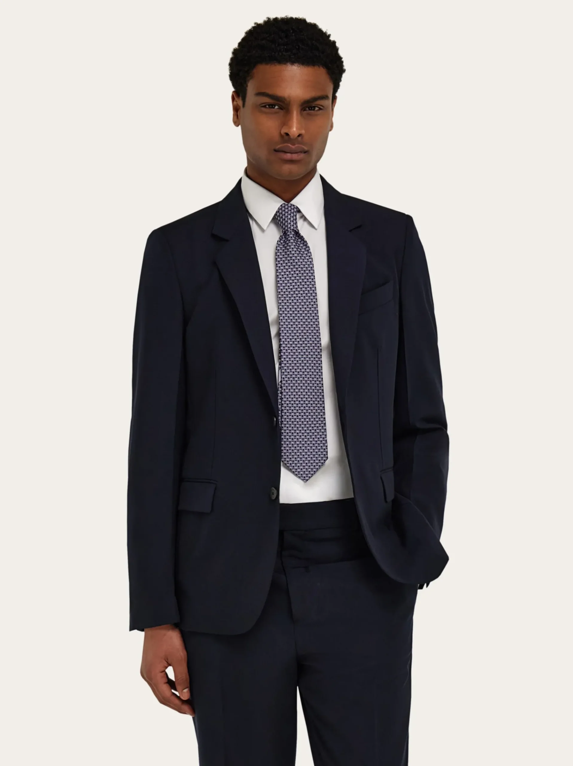 Tournament print silk tie - Men