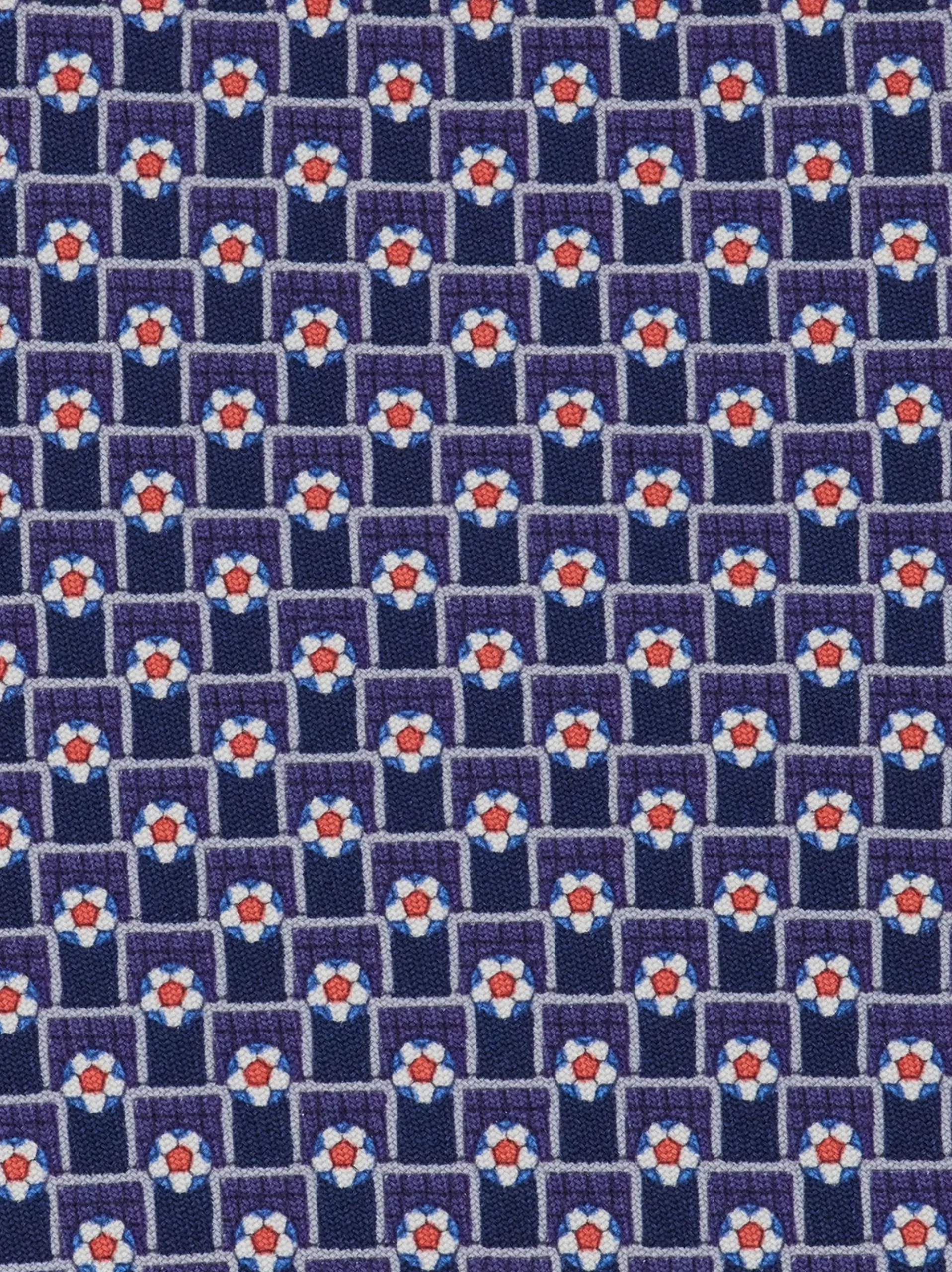 Tournament print silk tie - Men