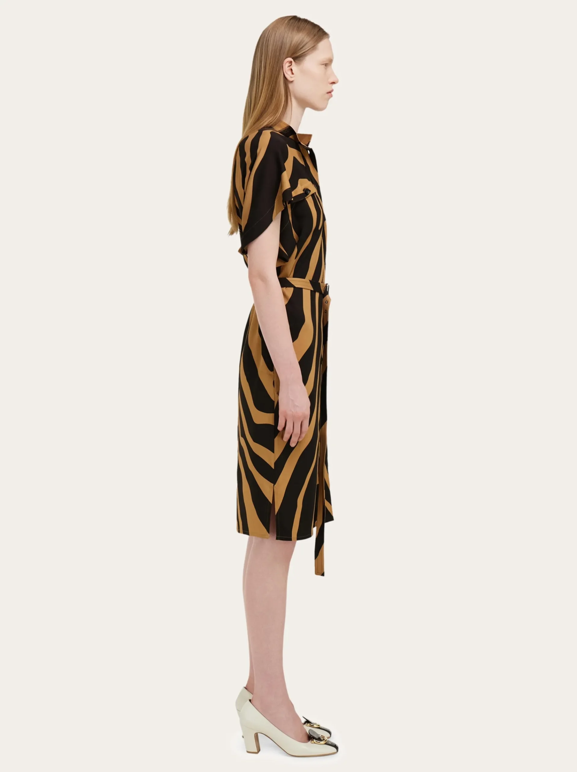 Twill shirt dress - Women