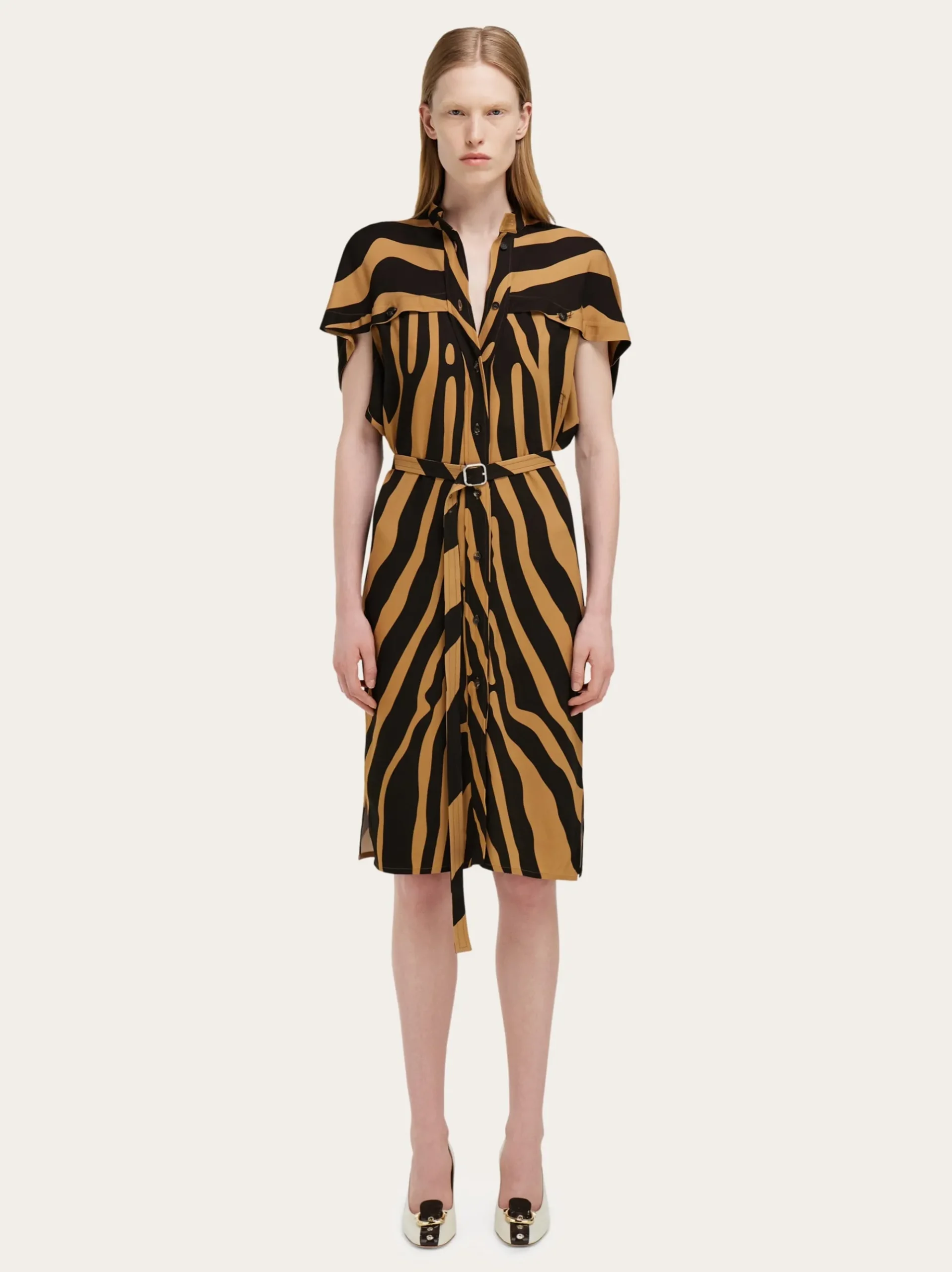 Twill shirt dress - Women