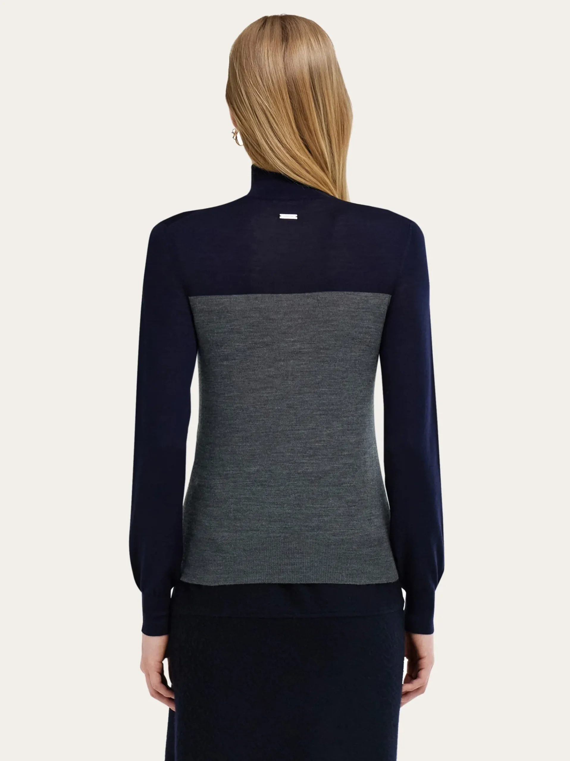 Two tone turtleneck - Women