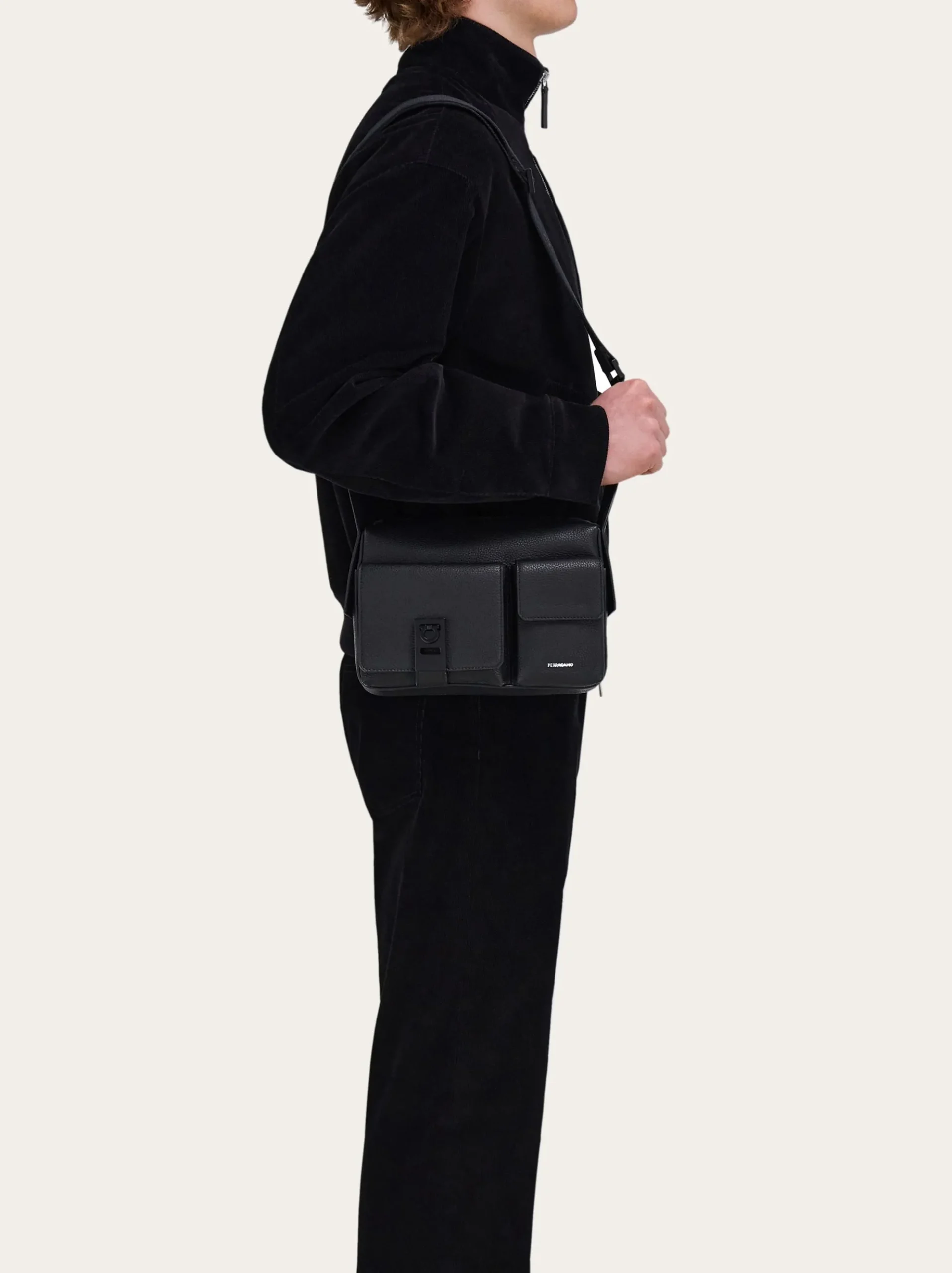 Utility crossbody bag with Hug buckle - Men