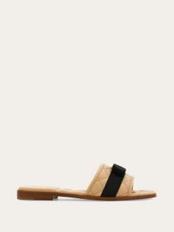 Vara bow quilted slide - Women