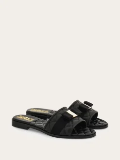 Vara bow quilted slide - Women