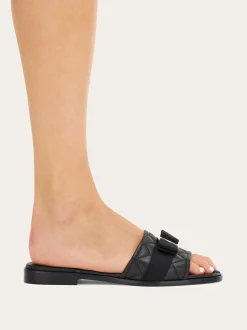 Vara bow quilted slide - Women
