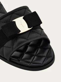 Vara bow quilted slide - Women