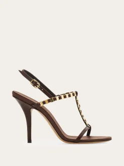 Vara chain T-strap sandal - Women