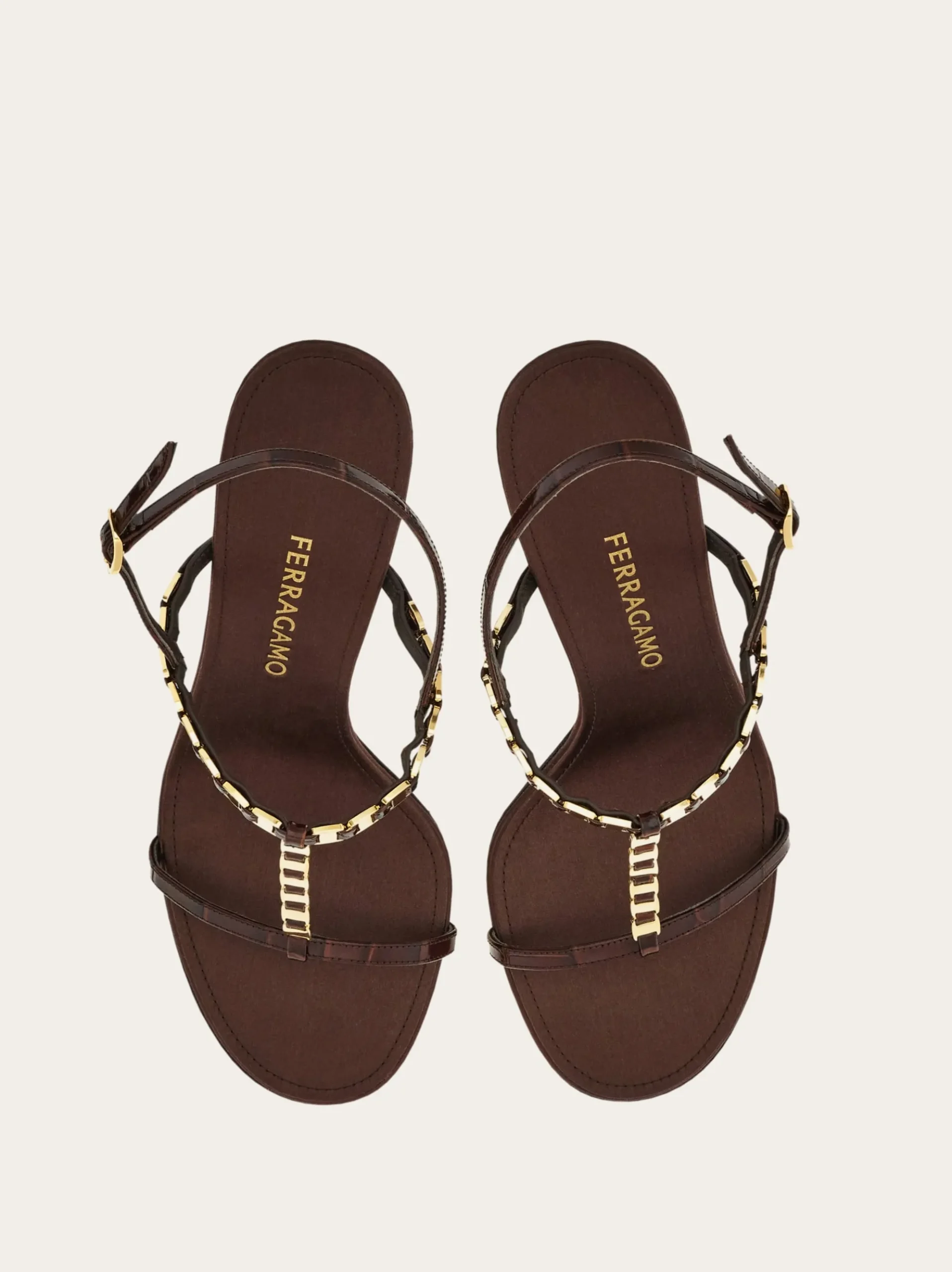 Vara chain T-strap sandal - Women