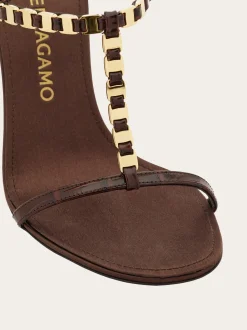 Vara chain T-strap sandal - Women
