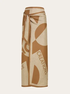 Venna logo sarong skirt - Women