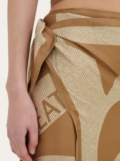 Venna logo sarong skirt - Women