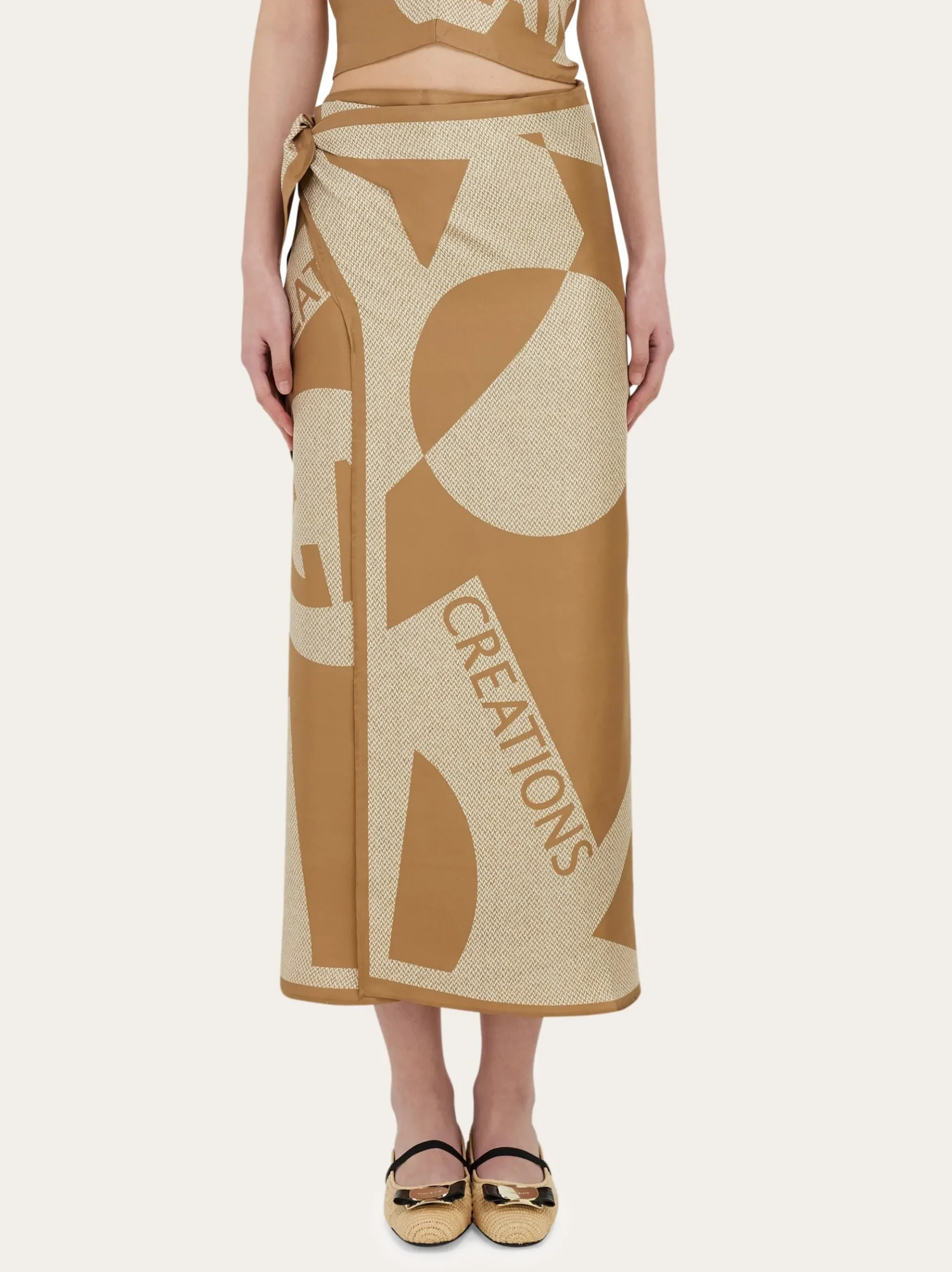 Venna logo sarong skirt - Women