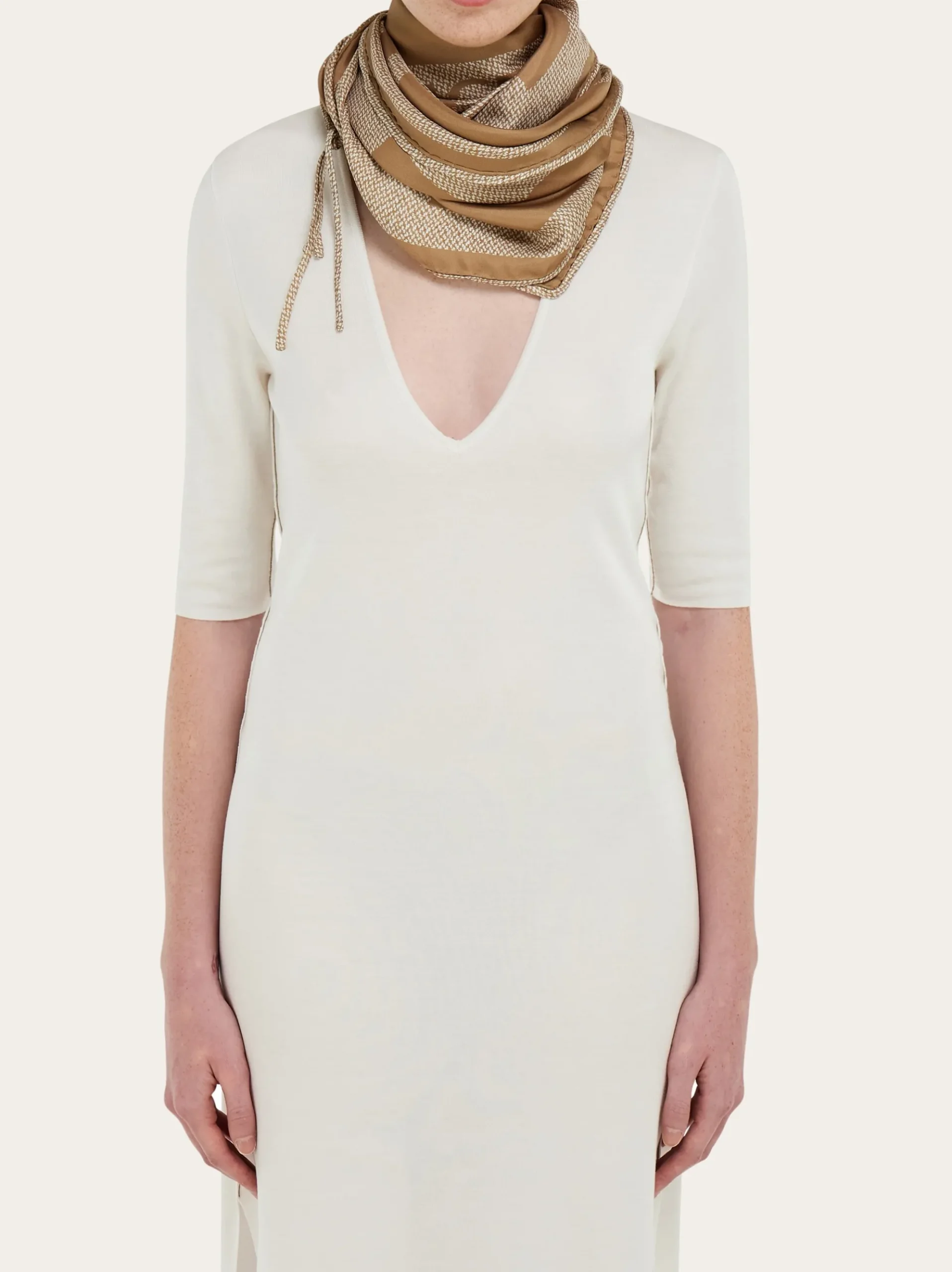 Venna print silk scarf - Women