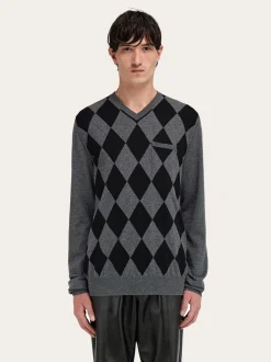 V-neck sweater - Men
