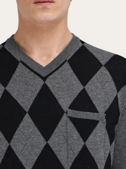 V-neck sweater - Men