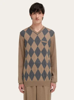 V-neck sweater - Men