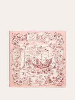 Voyage print silk scarf - Women