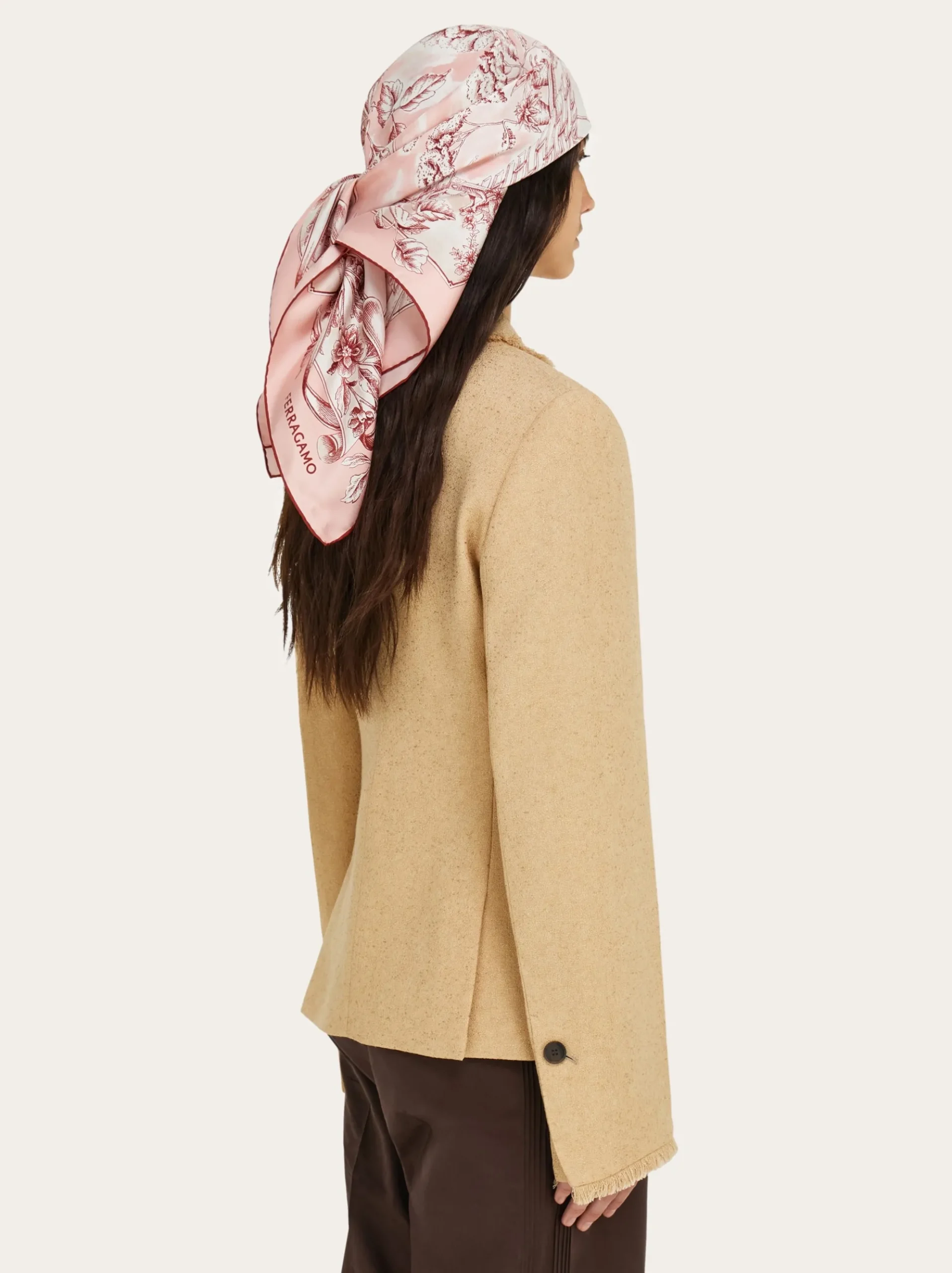 Voyage print silk scarf - Women