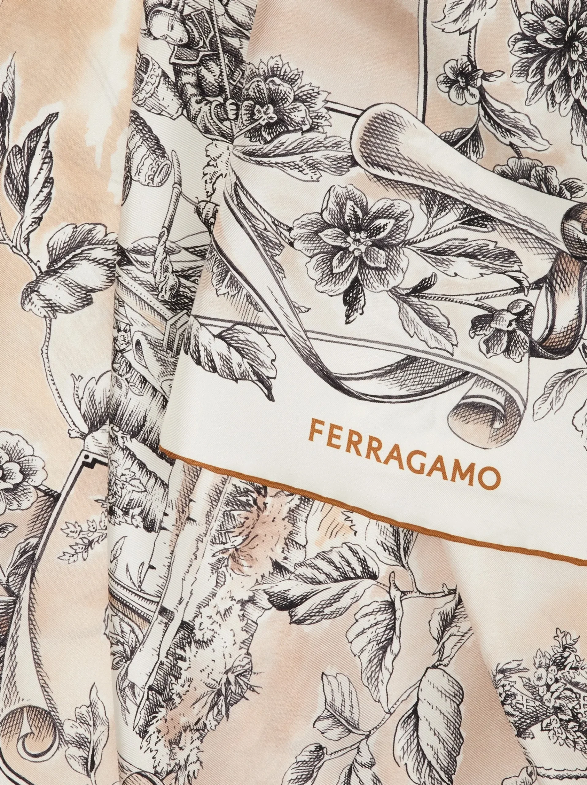 Voyage print silk scarf - Women