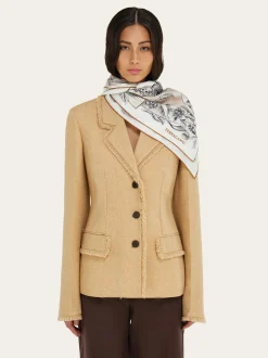 Voyage print silk scarf - Women