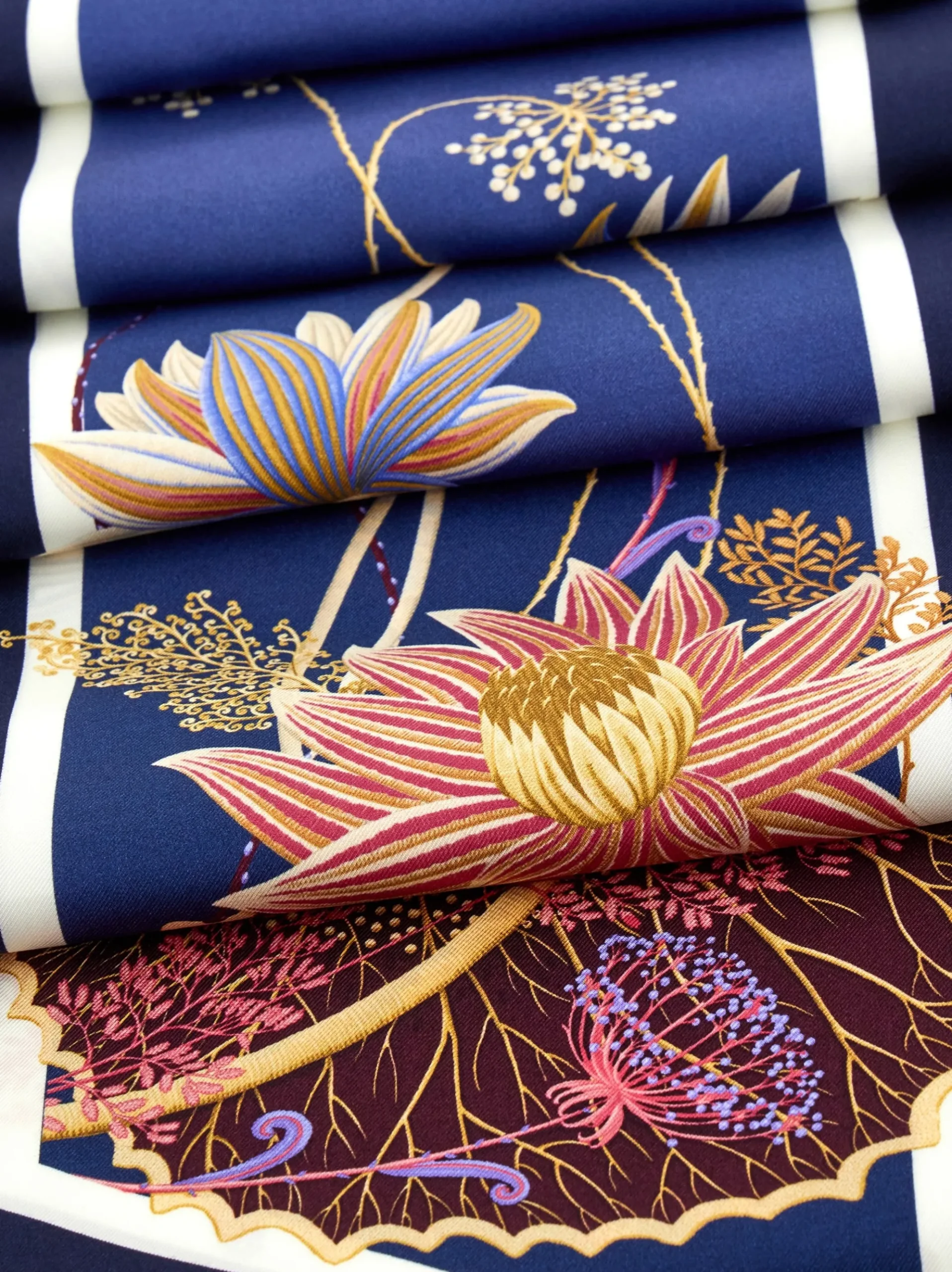Water lilies print silk bandeau - Women