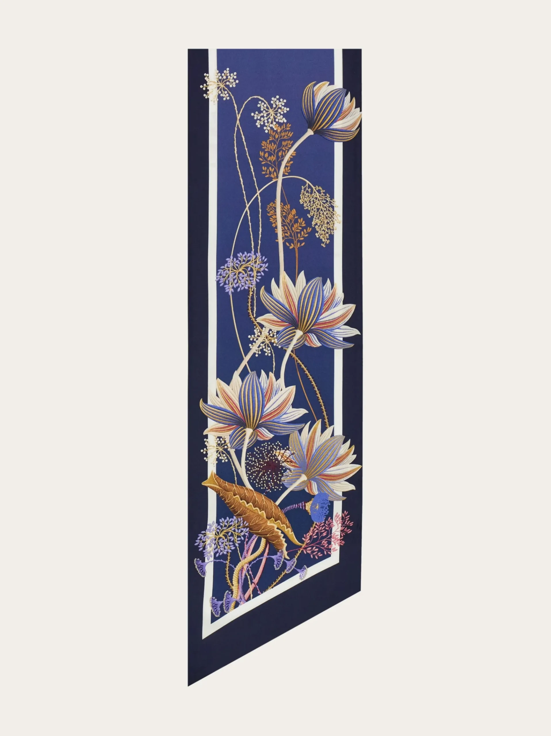 Water lilies print silk bandeau - Women