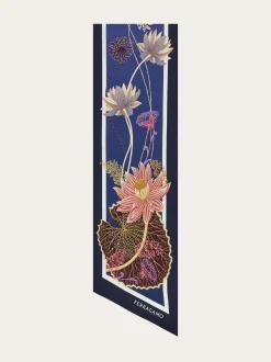 Water lilies print silk bandeau - Women