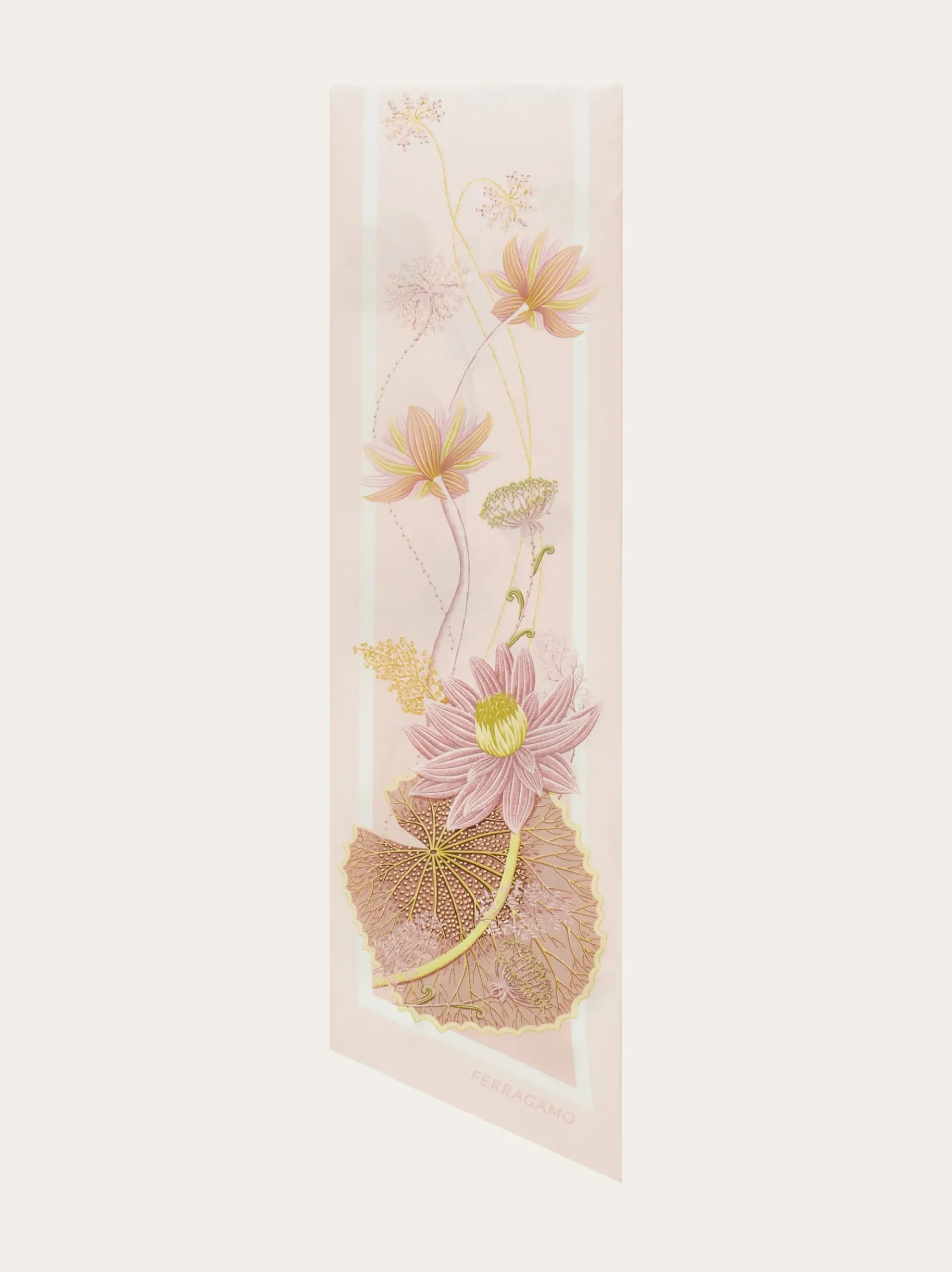 Water lilies print silk bandeau - Women