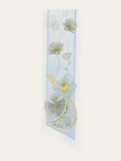 Water lilies print silk bandeau - Women