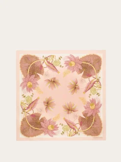 Water lilies print silk scarf - Women