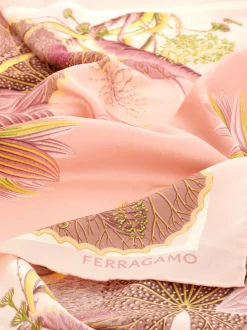 Water lilies print silk scarf - Women
