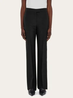 Wool faille trouser - Women