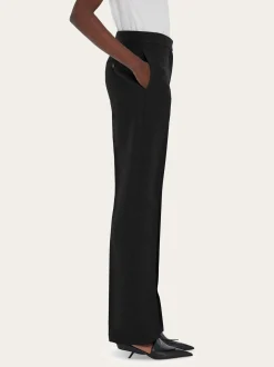 Wool faille trouser - Women