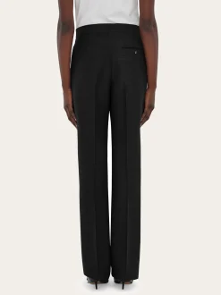 Wool faille trouser - Women