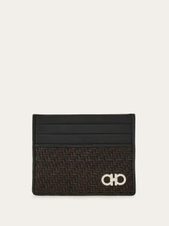 Woven credit card holder - Men
