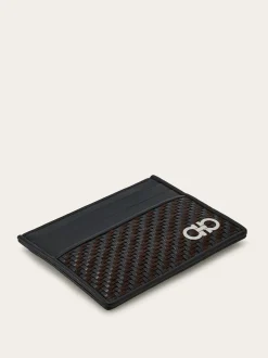 Woven credit card holder - Men