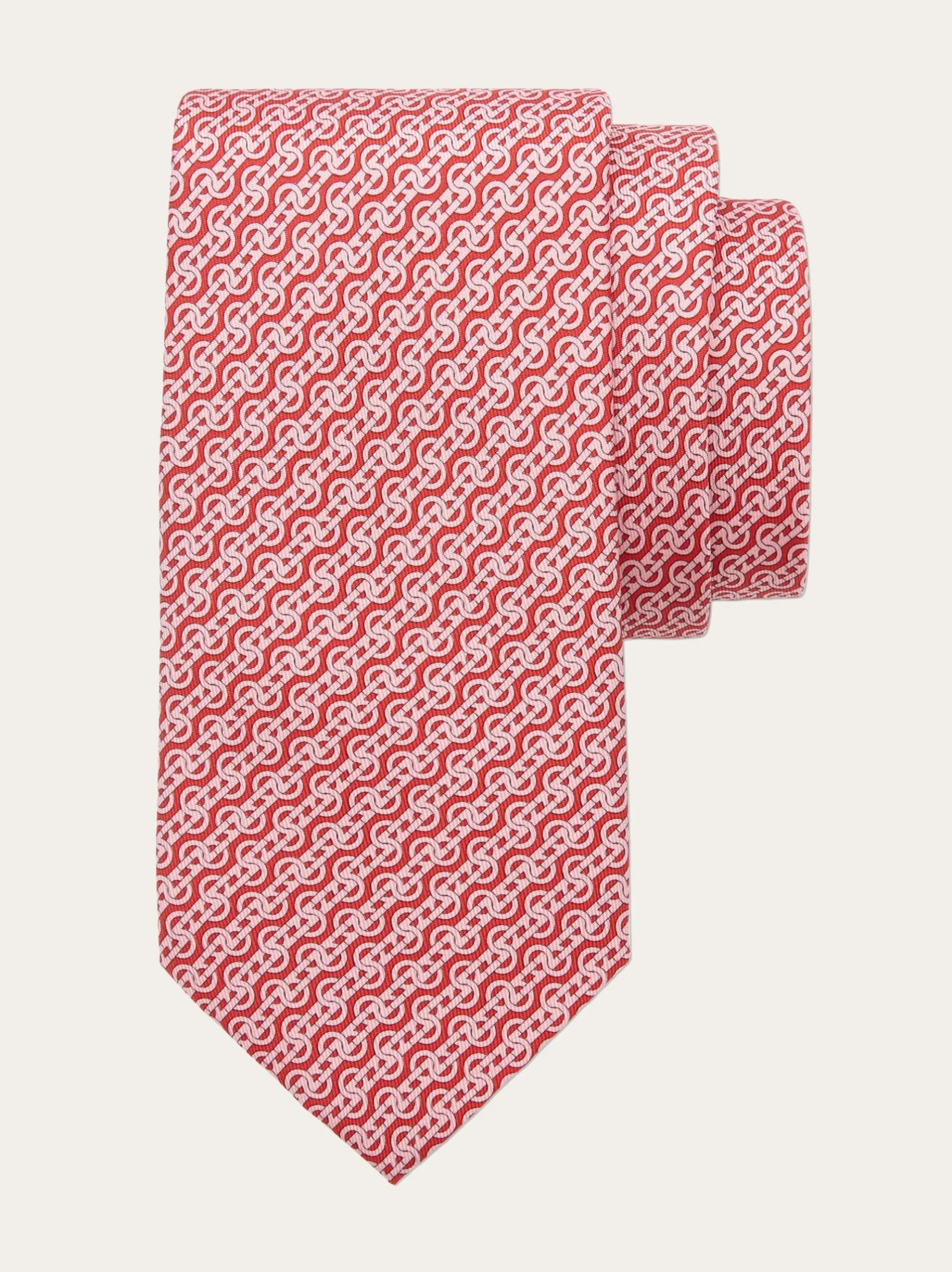 Woven print silk tie - Men