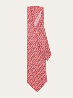Woven print silk tie - Men