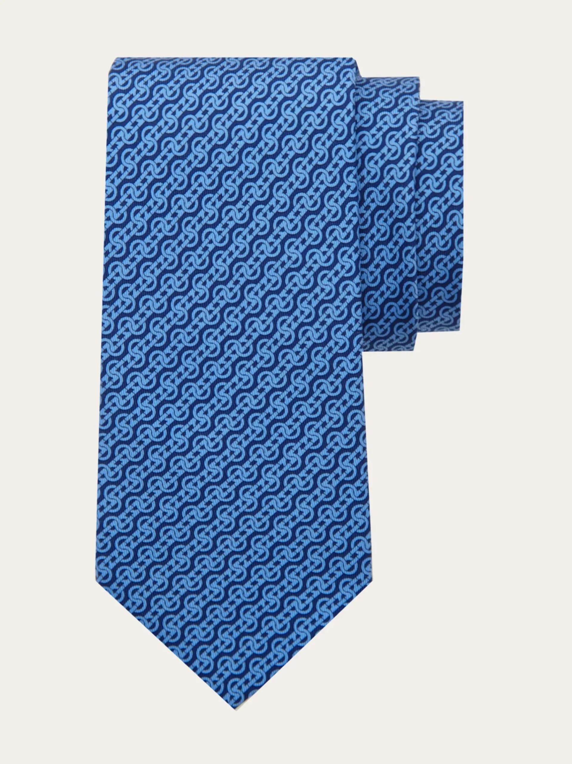 Woven print silk tie - Men